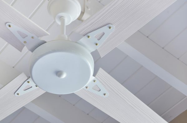 Ventilador GÉNOVA blanco palas de melamina. Tono blanco - Imagen 7