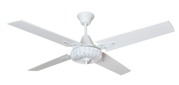 Ventilador GÉNOVA LUJO blanco palas de melamina. Tono blanco